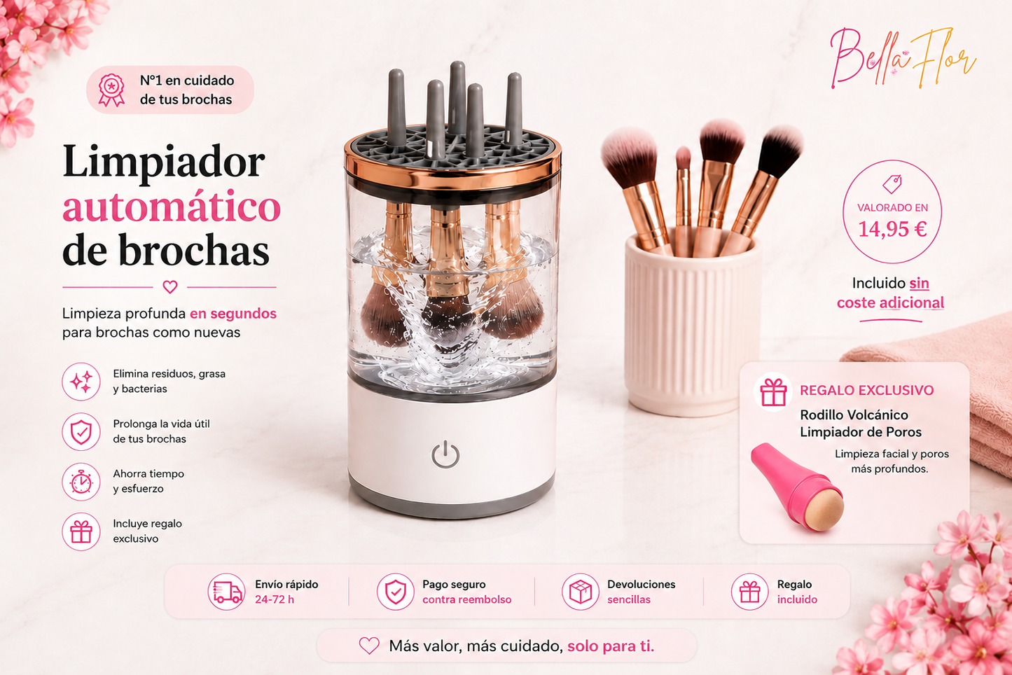 Limpiador Automático de Brochas 360°