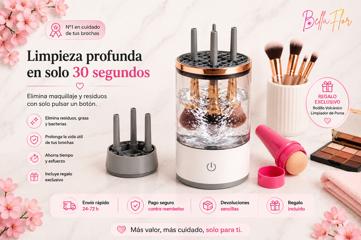 Limpiador Automático de Brochas 360°