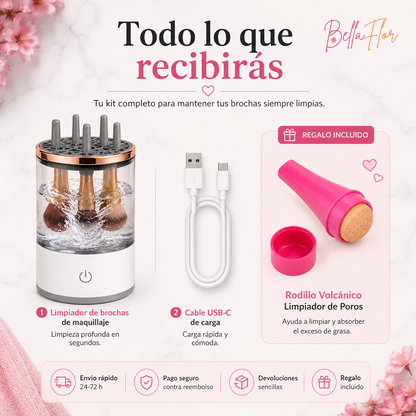 Limpiador Automático de Brochas 360°